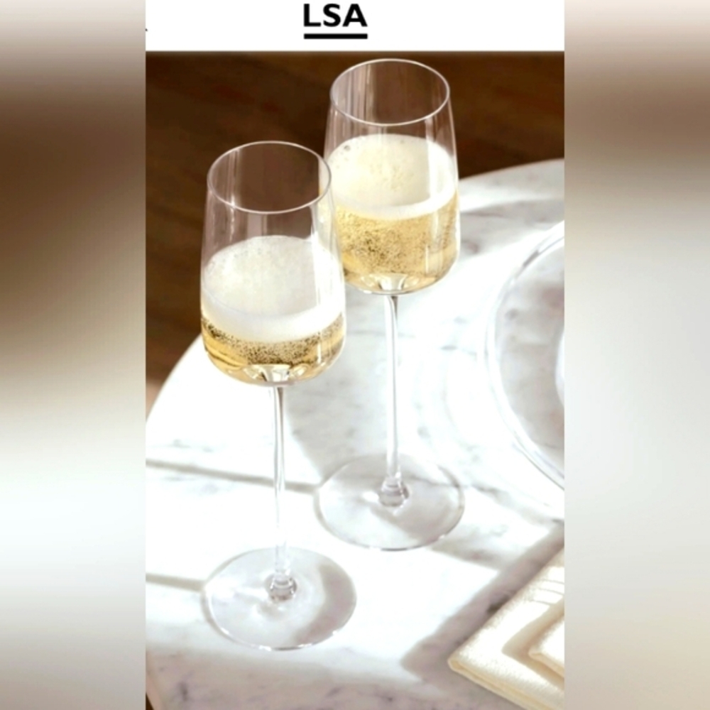 LSA Champagne flutes Set of 4 Clear